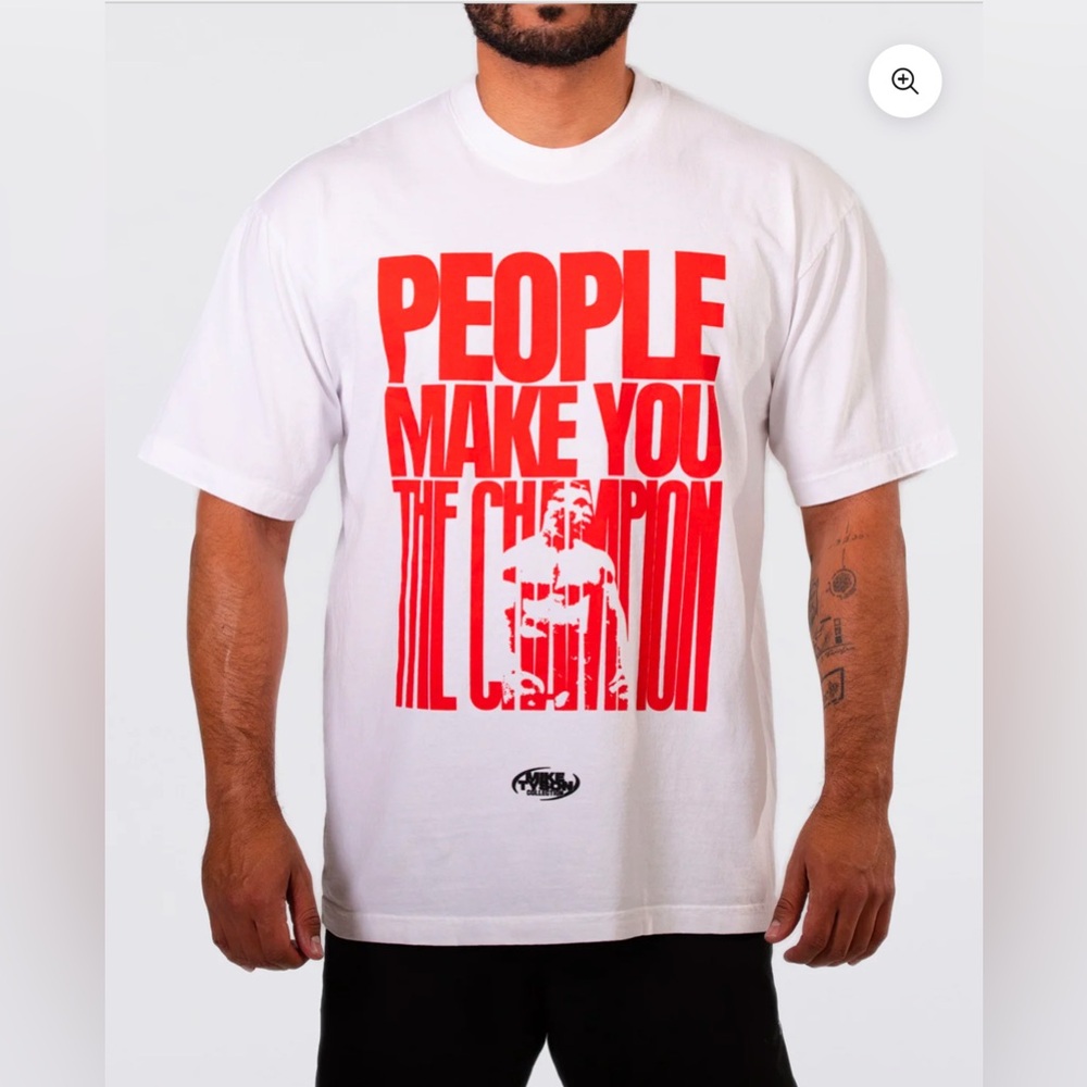 NWT Mike Tyson People Make You The Champion T- Shirt